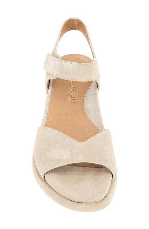Shop Gentle Souls By Kenneth Cole Gentle Souls Jalleen Wedge Sandal In Taupe Suede
