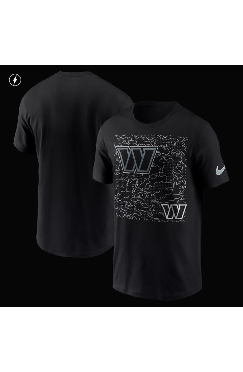 Nike Men's Nike Black Washington Commanders RFLCTV T-Shirt, Alternate, color, Black