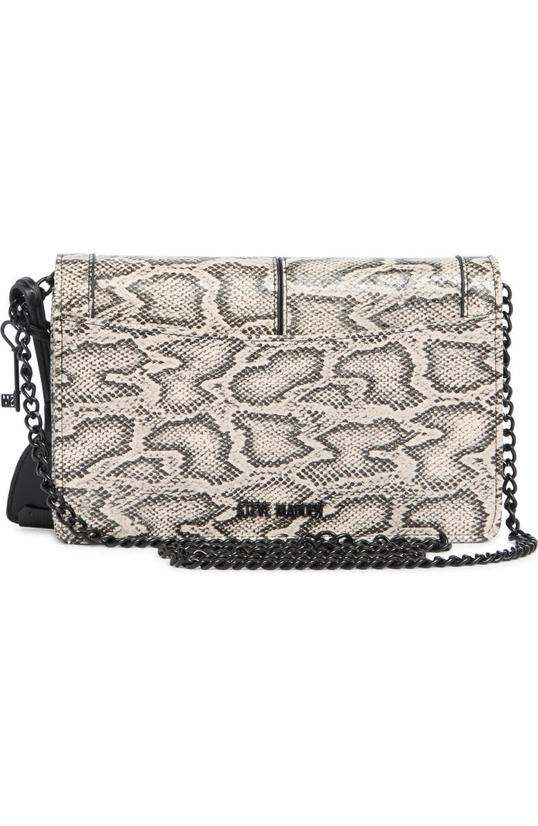 Steve Madden Echo Crossbody Bag, Alternate, color, Black And White Snake Print
