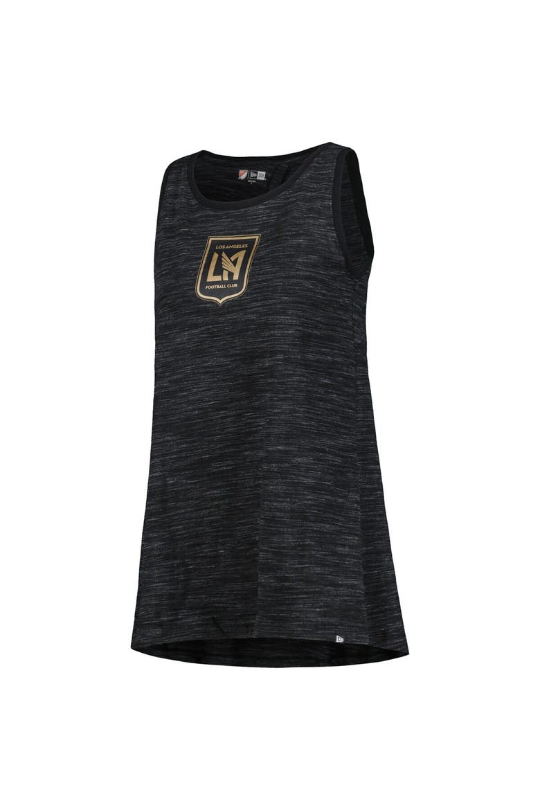 Women's 5th & Ocean by New Era Black LAFC Athletic Cross Back Tank Top, Alternate, color, Black