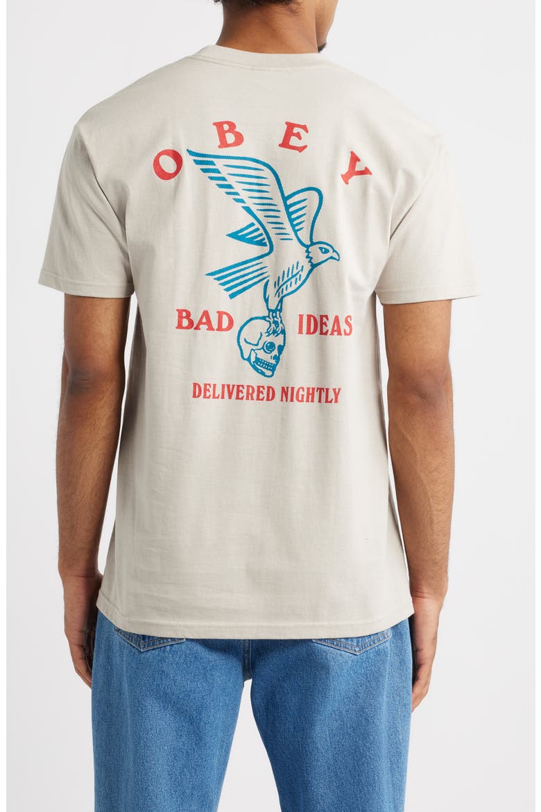 Bad Ideas Eagle Graphic T-Shirt, Alternate, color, SILVER GREY
