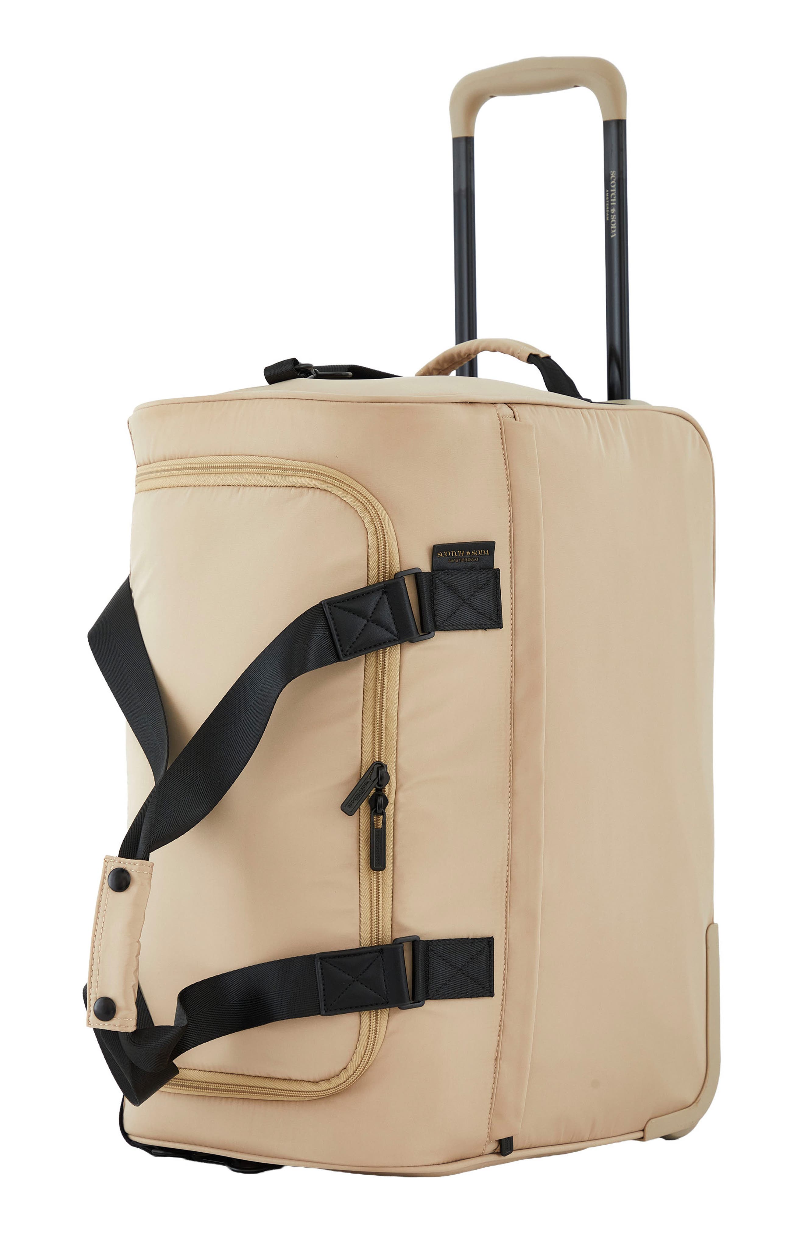 Scotch & Soda Eindhoven Rolling Weekender Bag, Alternate, color, Travertine
