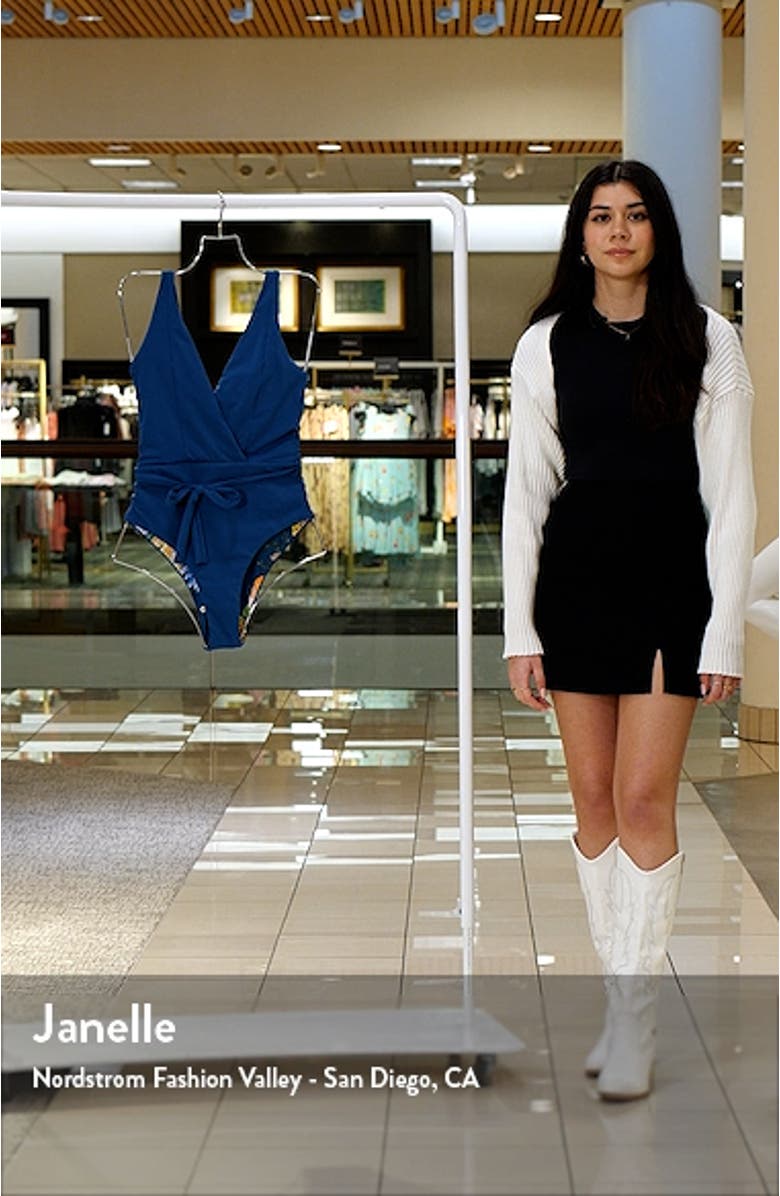 Bluejay Serenne Wrap One-Piece Swimsuit, sales video thumbnail