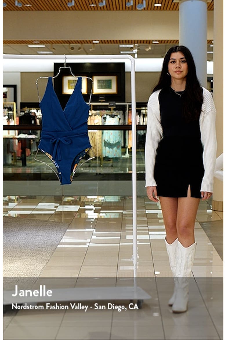 Bluejay Serenne Wrap One-Piece Swimsuit video