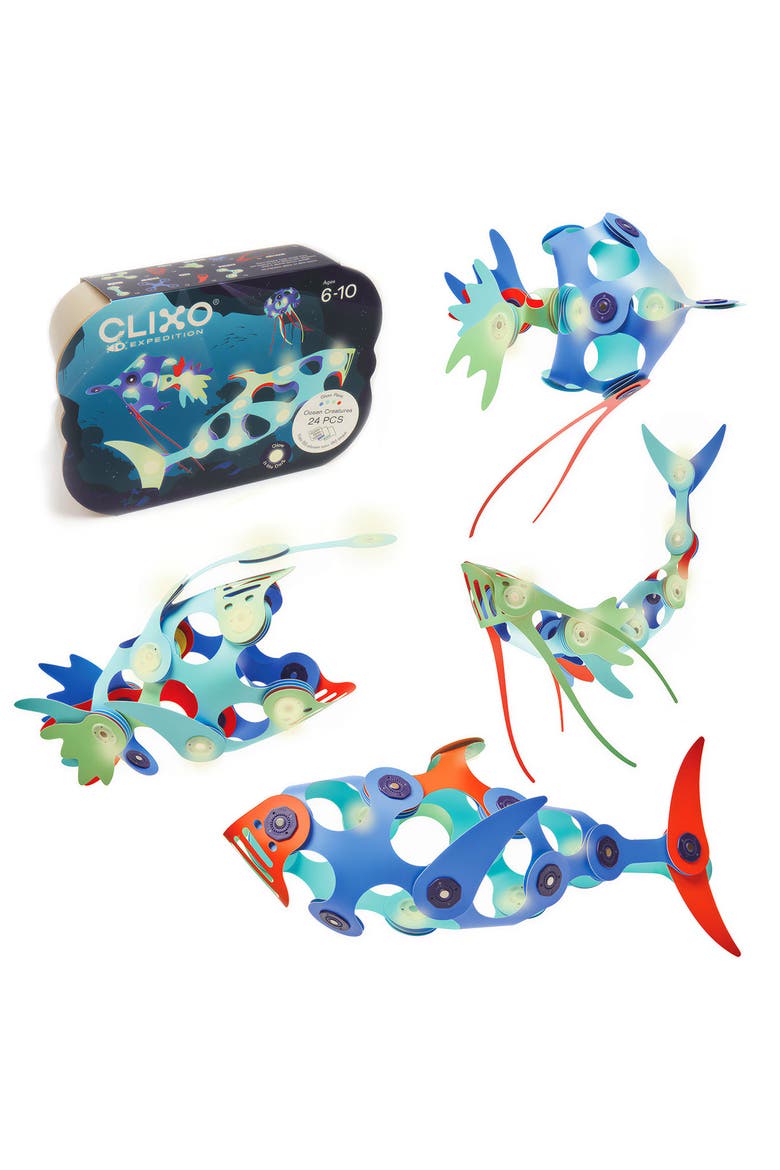Ocean Creatures Glow Pack 24-Piece Set, Alternate, color, MULTI