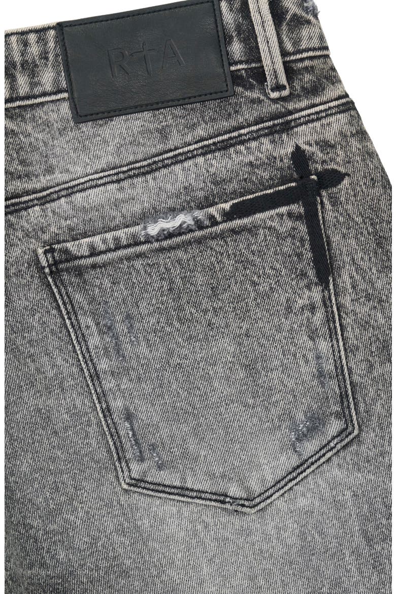 Bryant Embroidered Skinny Jeans, Alternate, color, STONE HAZE CURSIVE