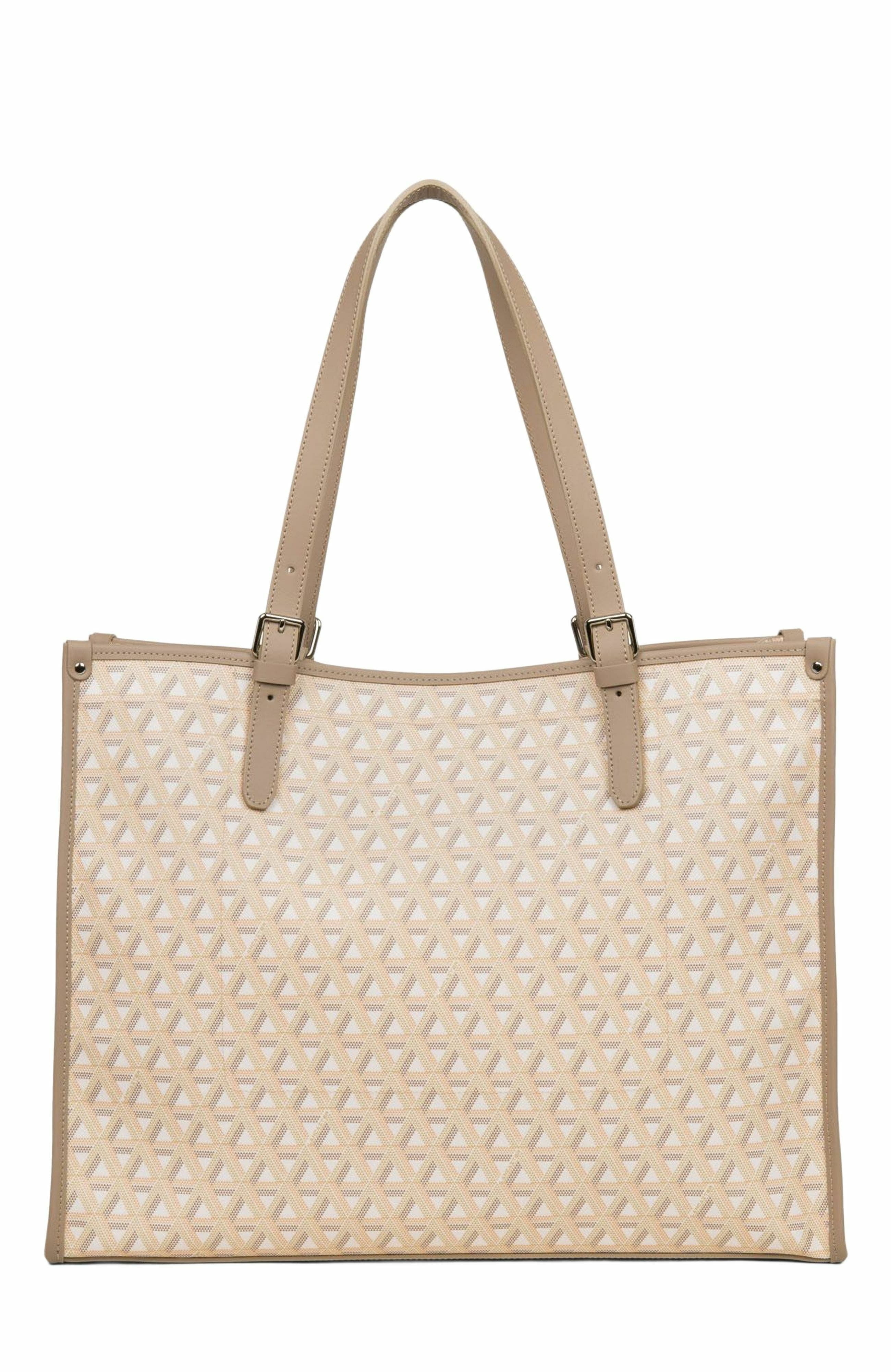 Lancaster Shoulder Tote Bag L Ikon, Alternate, color, Beige