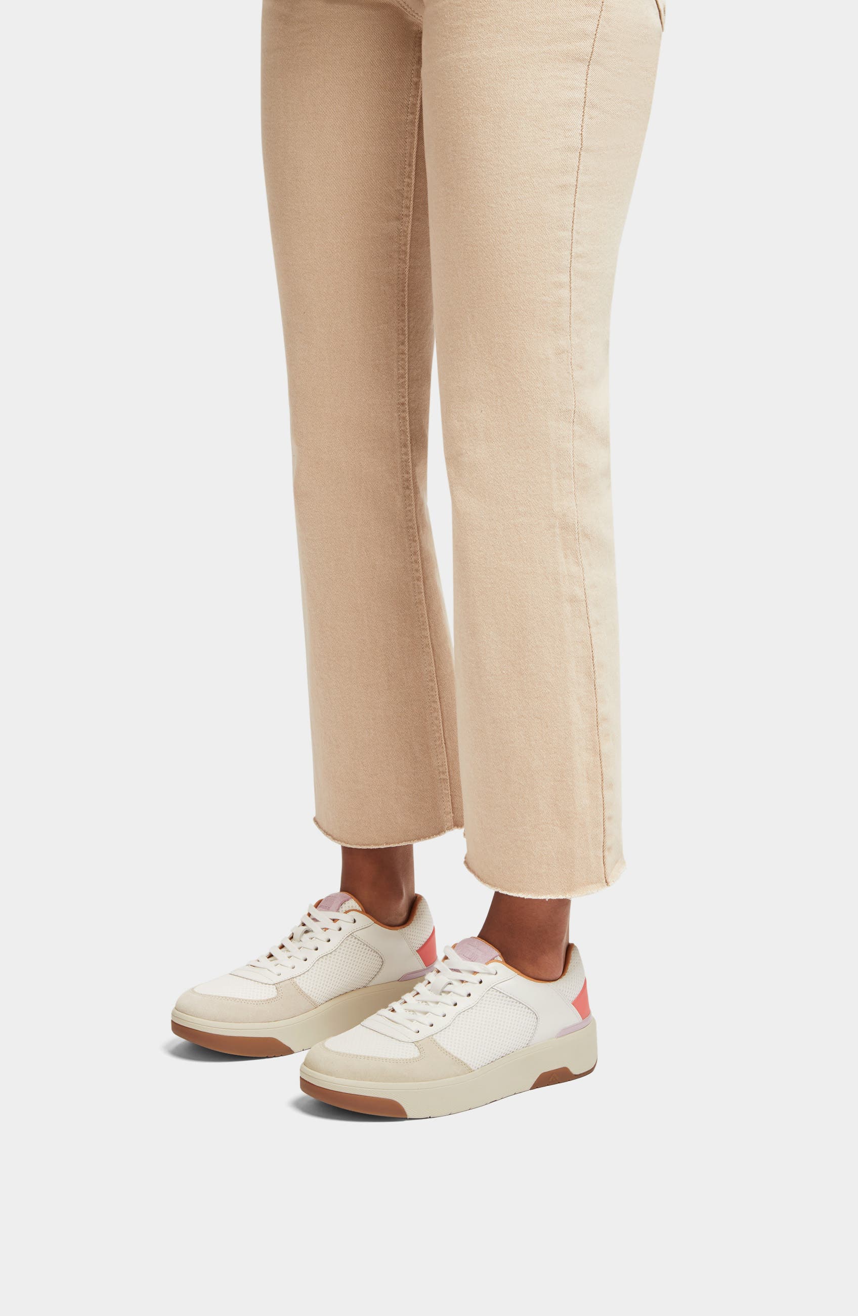 Rally Evo Leather Sneaker, Alternate, color, WHITE/ WILD LILAC/ ROSY CORAL