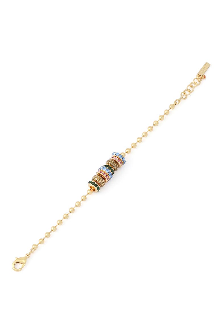 Gemstone Rondelle Ball Chain Bracelet, Alternate, color, MULTI