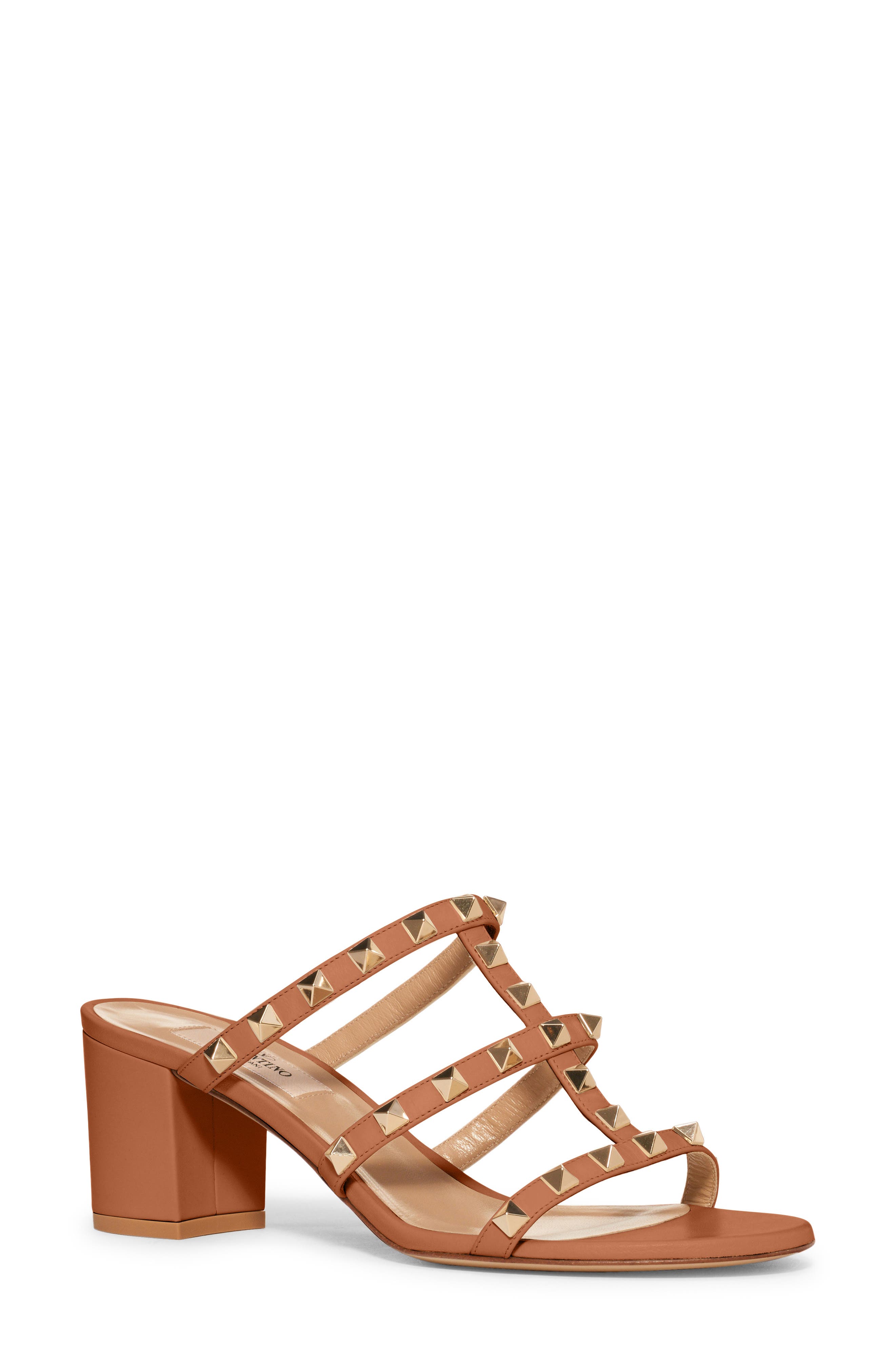 Valentino Garavani Valentino Rockstud Slide Sandal, Main, color, 