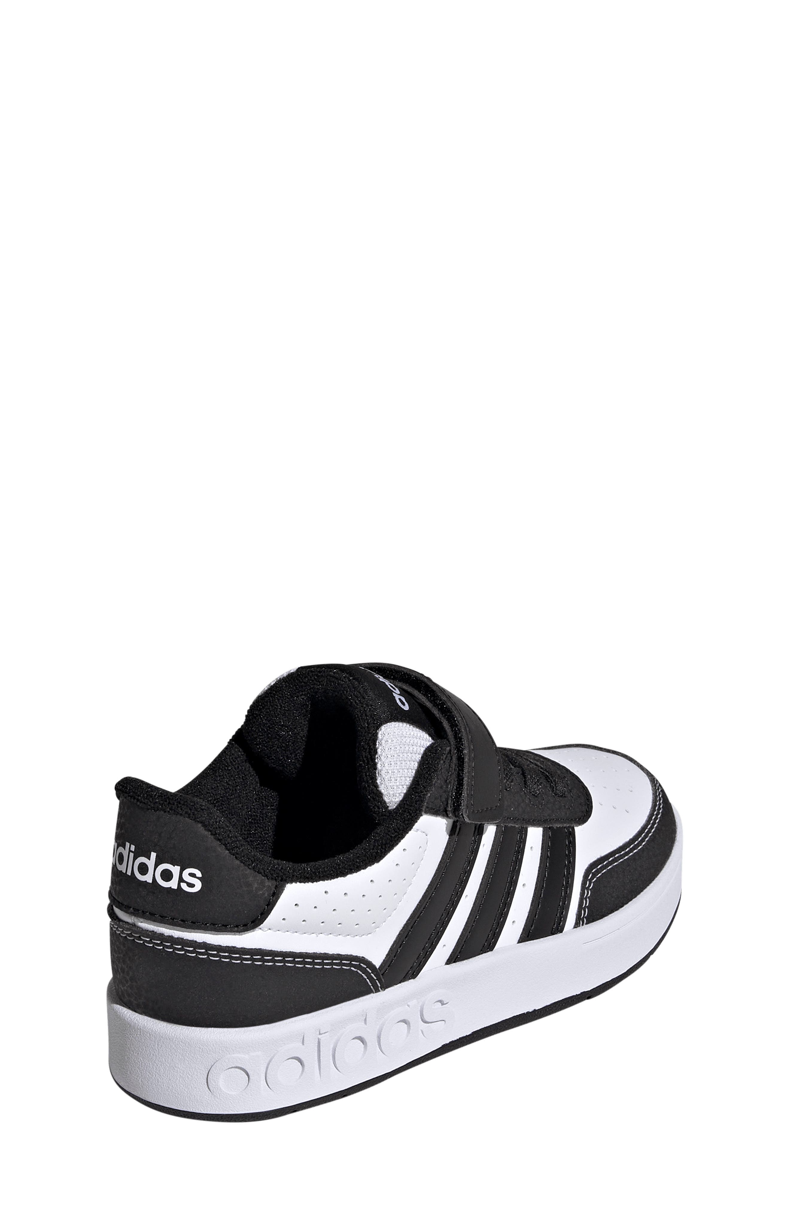 adidas Kids' Breakbase Elastic Lace Sneaker, Alternate, color, Footwear White/ Core Black
