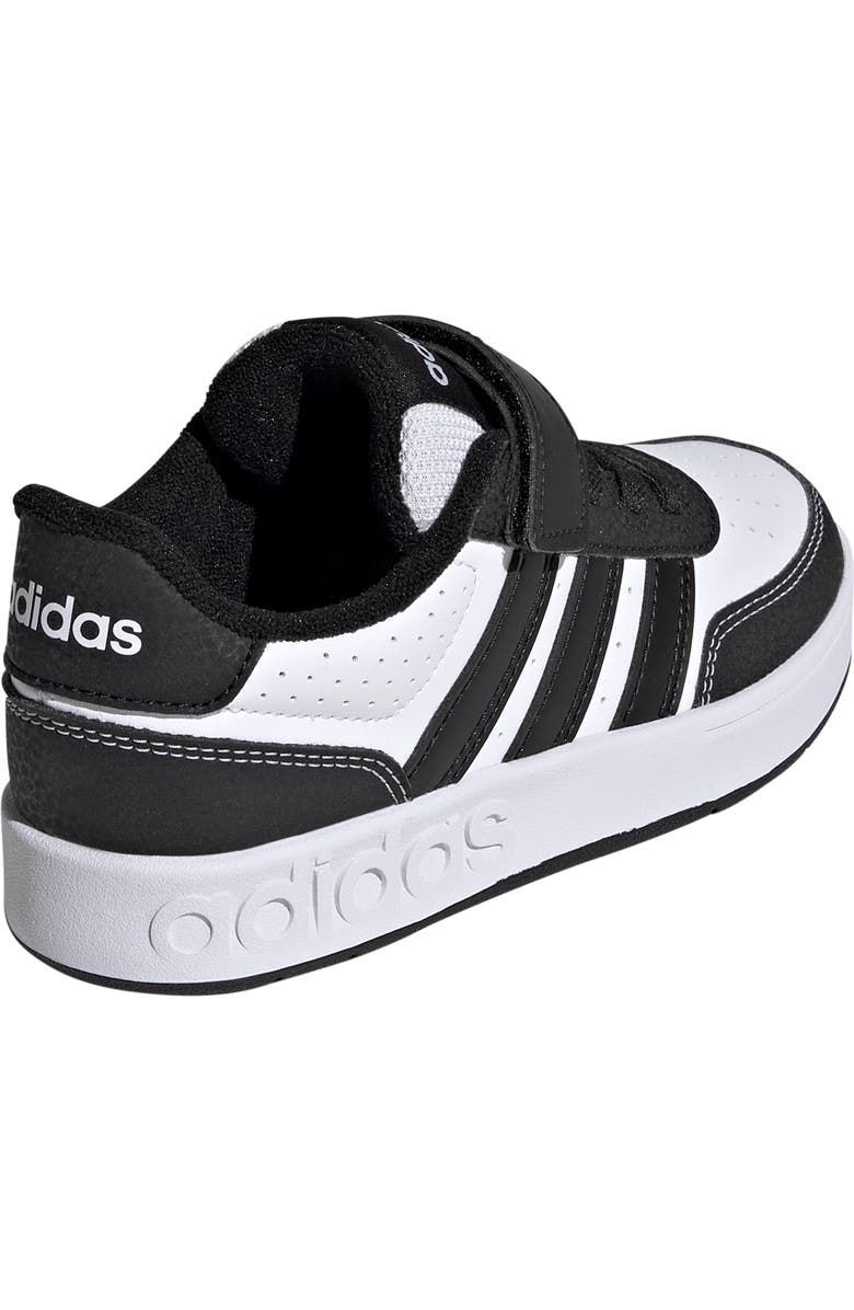 adidas Kids' Breakbase Elastic Lace Sneaker, Alternate, color, Footwear White/ Core Black