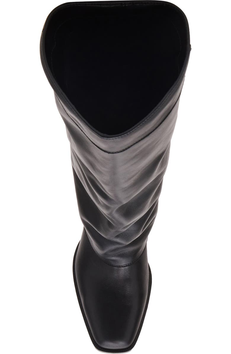 Steve Madden Winnick Foldover Knee High Boot, Alternate, color, Black Leather