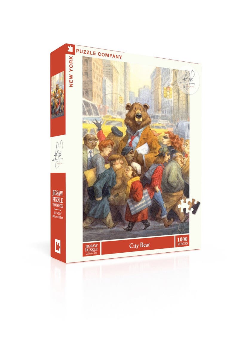 NEW YORK PUZZLE COMPANY City Bear 1000 Piece Puzzle, Alternate, color, NO COLOR