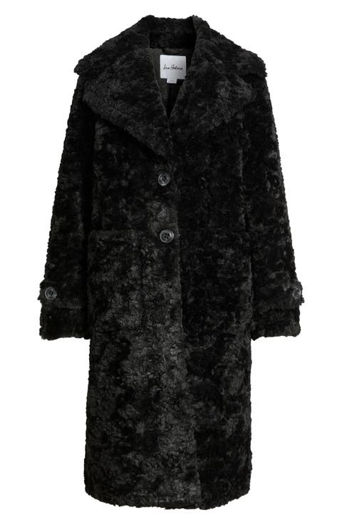 Longline Faux Fur Coat