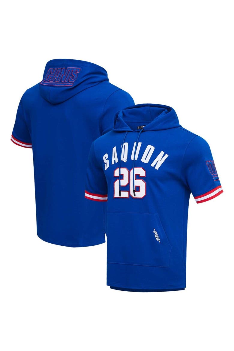 Men's Pro Standard Saquon Barkley Royal New York Giants Player Name & Number Hoodie T-Shirt, Alternate, color, Royal