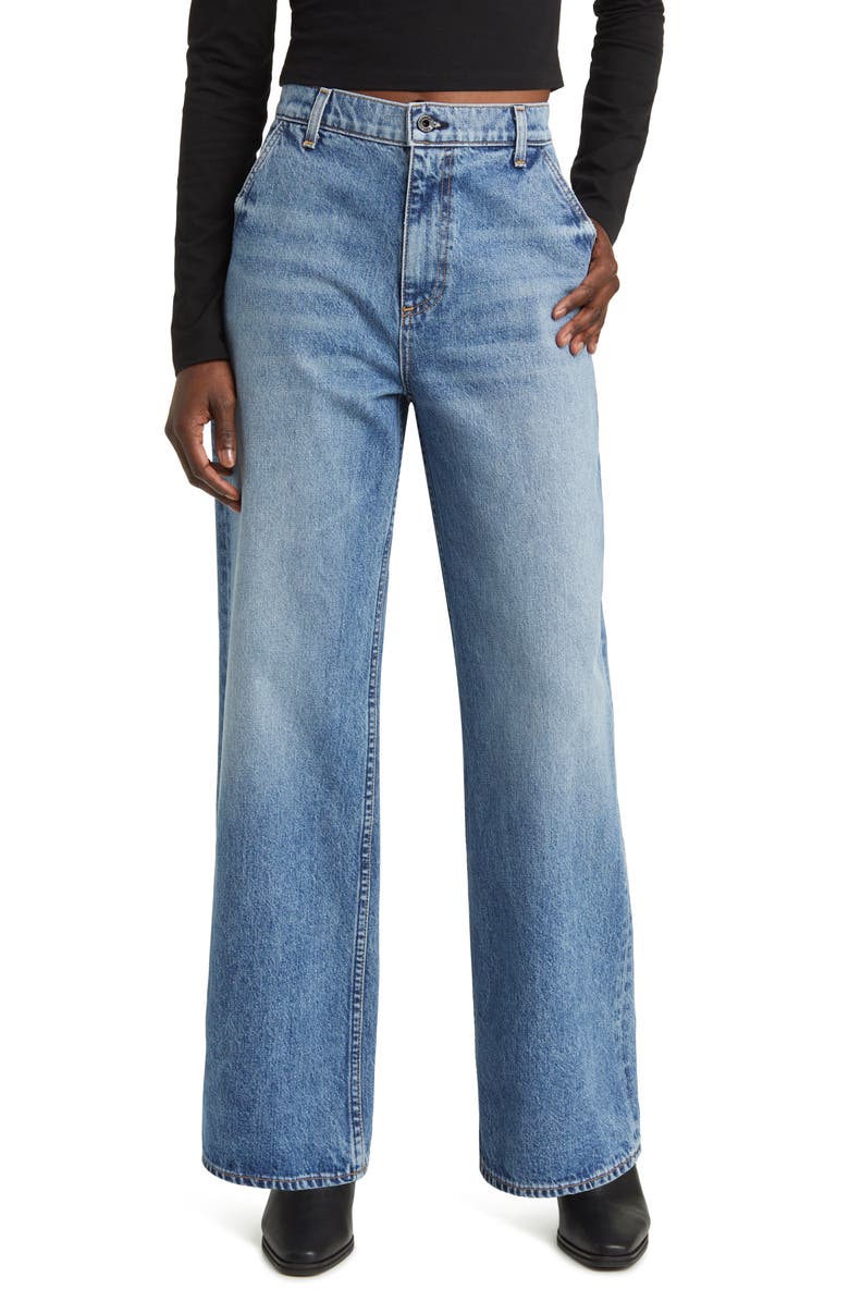 ASKK NY Relaxed Wide Leg Jeans, Main, color, 
