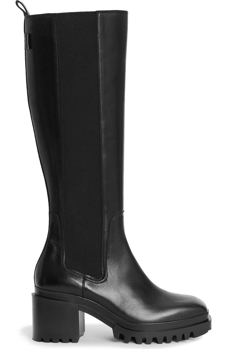 AllSaints Natalia Lug Sole Knee High Boot, Alternate, color,