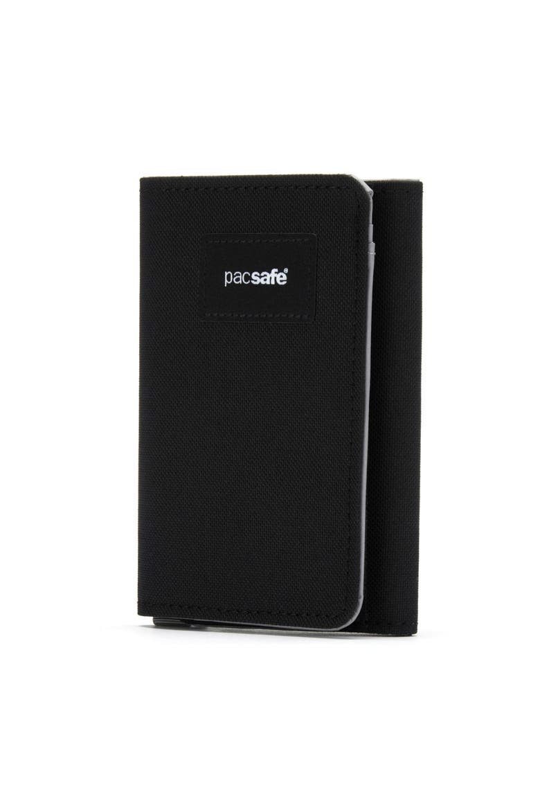 RFIDsafe Trifold Wallet, Alternate, color, Jet Black
