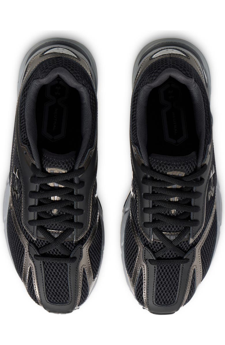 Under Armour Gender Inclusive UA Apparition Sneaker, Alternate, color, Black / Metallic Black