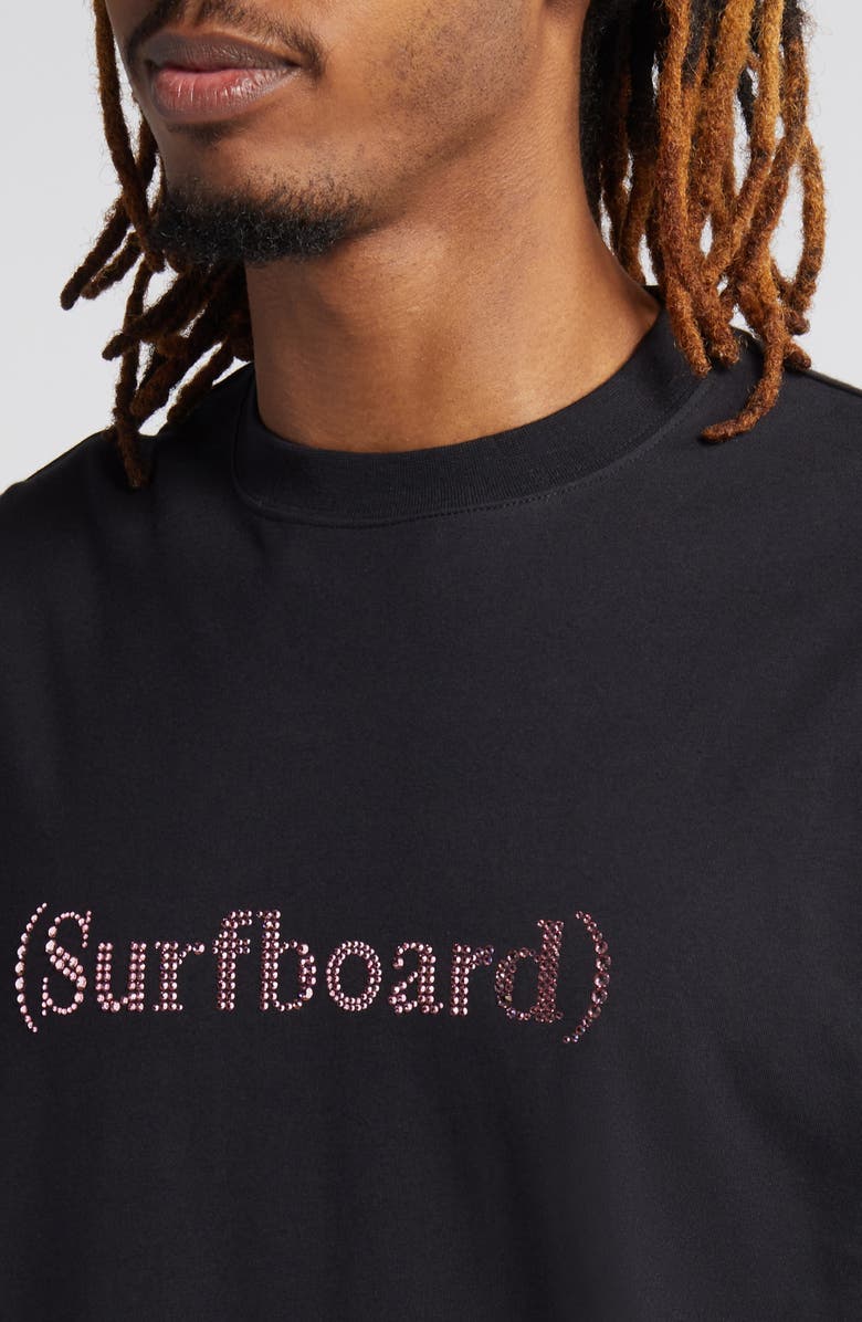STOCKHOLM SURFBOARD CLUB Kil Swarovski<sup>®</sup> Crystal Embellished Logo Cotton T-Shirt, Alternate, color,