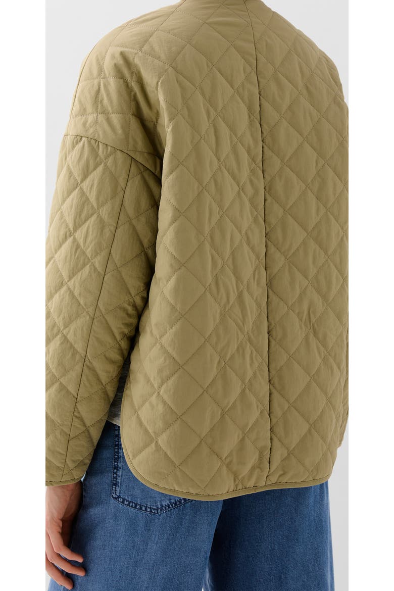 Quilted Washed Ny Jacket, Alternate, color, Lightkhaki