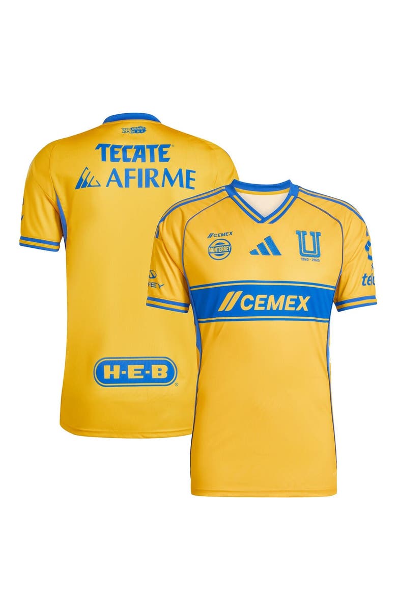 adidas Men's adidas Gold Tigres UANL 2025/26 Home Replica Jersey, Alternate, color, Gold