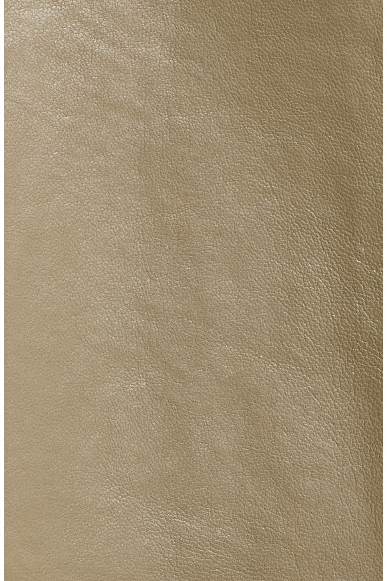 Recycled Leather Jacket, Alternate, color, MUTED KHAKI