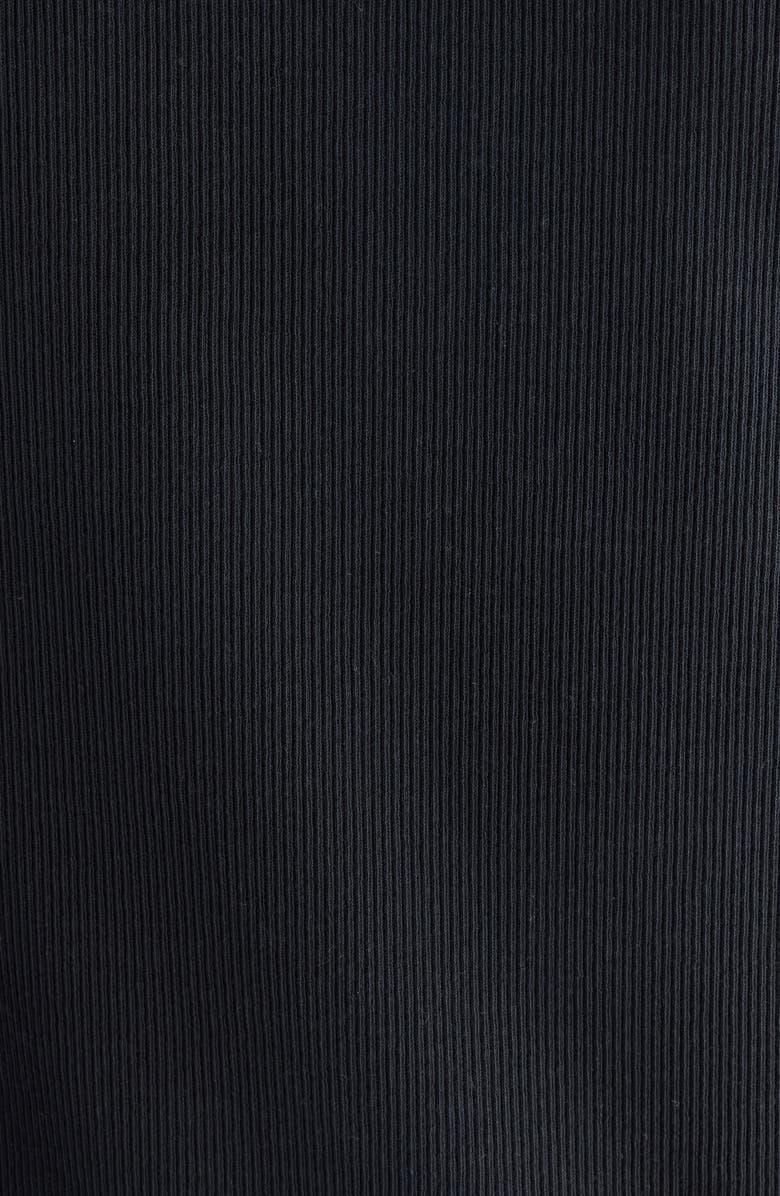 Acne Studios Elga Fairy Tale Layered Rib Top, Alternate, color, Black