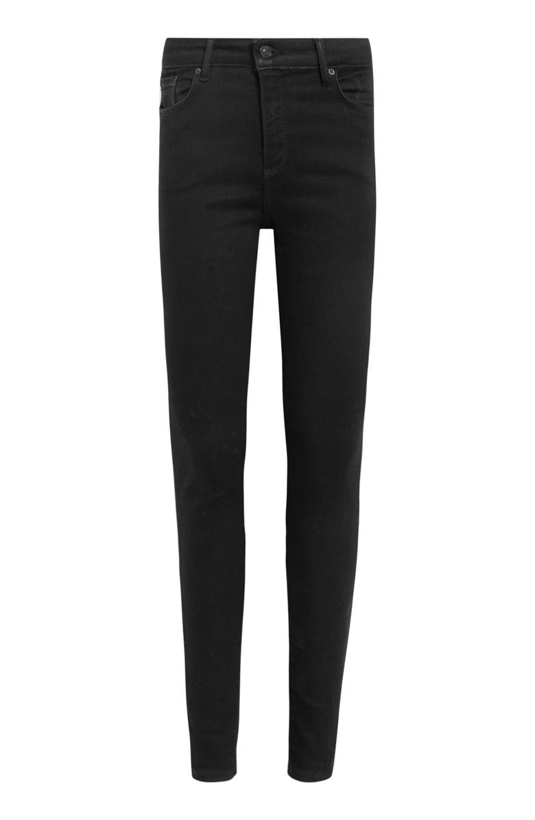 AllSaints Miller Skinny Jeans, Alternate, color, Black