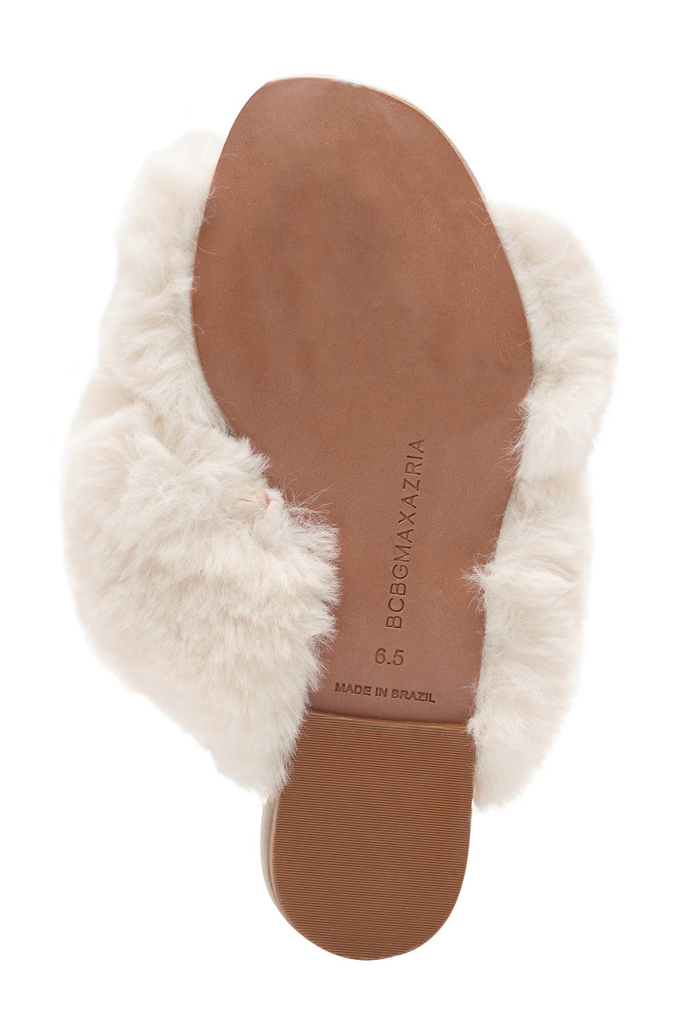 BCBGMAXAZRIA Thea Faux Fur Slipper, Alternate, color, 