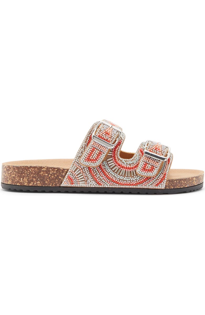 TOP MODA Spring Slide Sandal, Alternate, color, Multi Bead