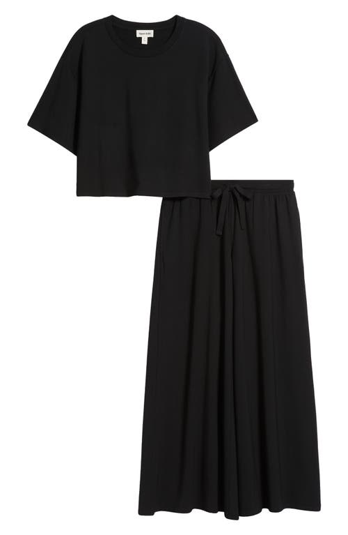 Open Edit Comfy Jersey Pajamas In Black