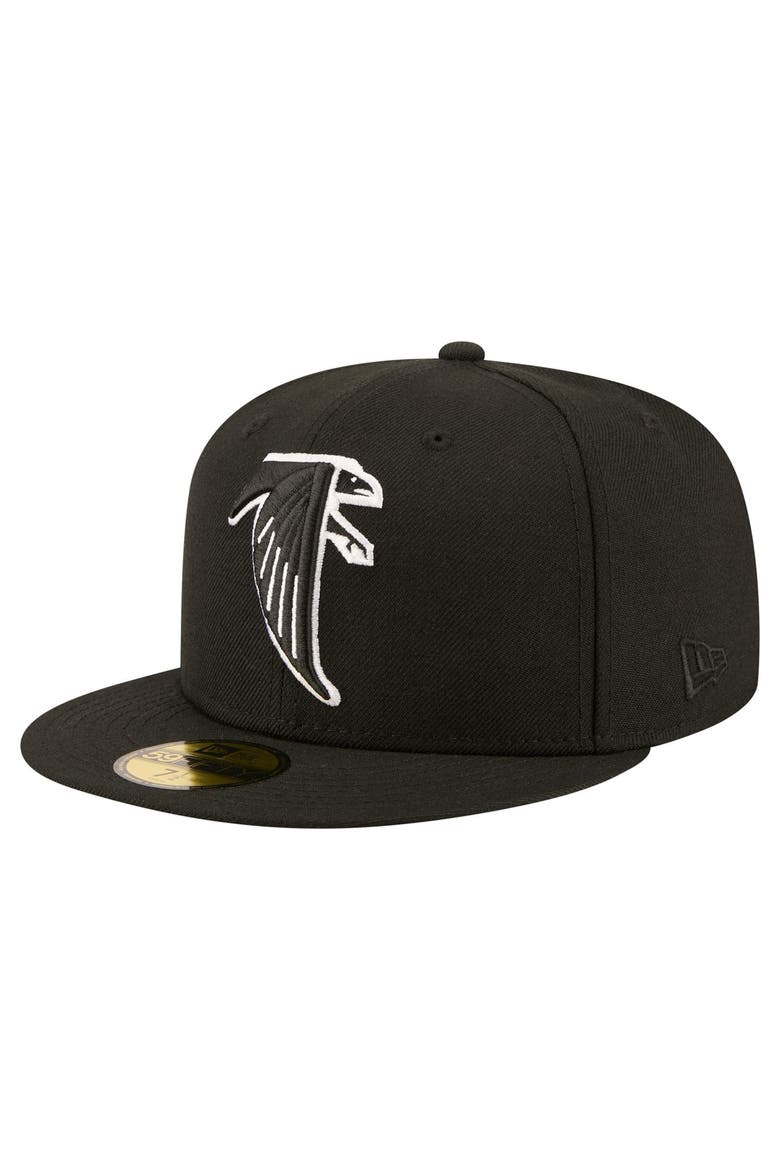 Men's New Era Black Atlanta Falcons 59FIFTY Fitted Hat, Main, color, Black