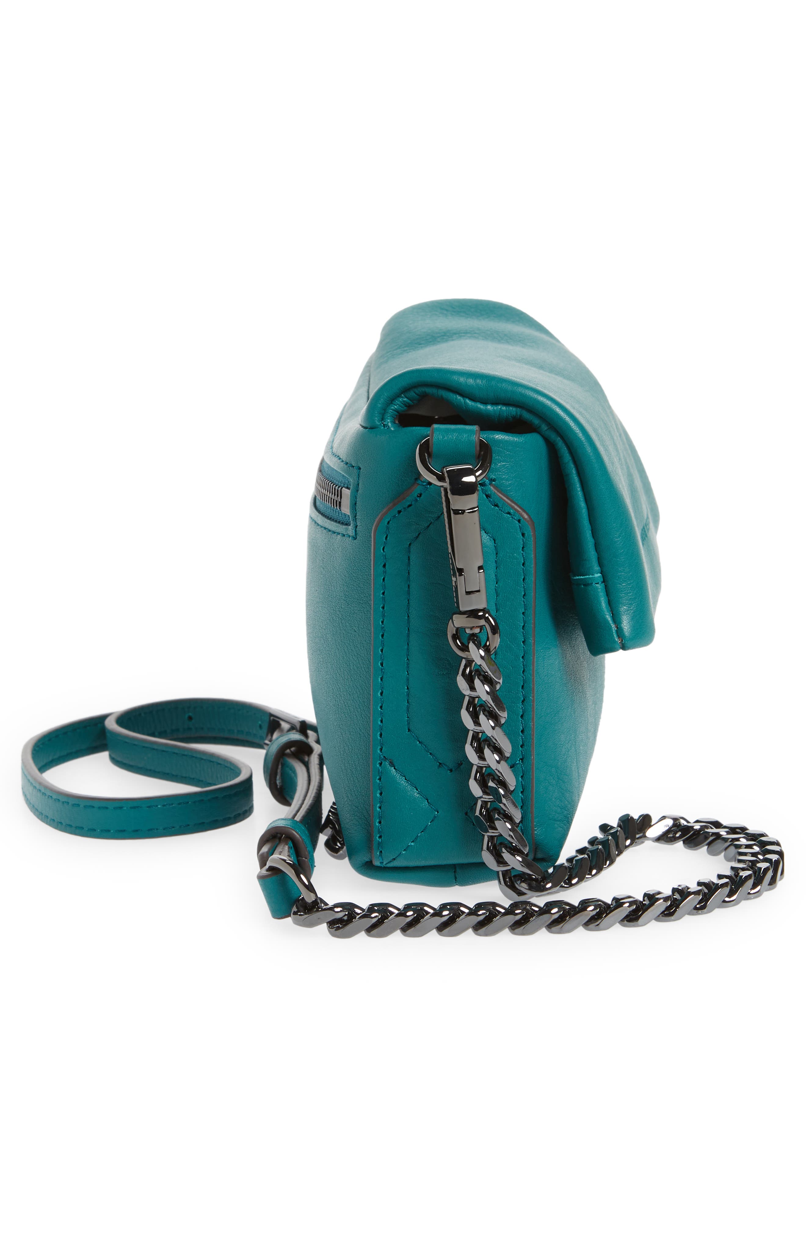 Kestenberg Nordy Leather Mini Crossbody Bag, Alternate, color, RAINFOREST GREEN
