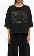 Bimba y Lola Maxi Broderie Anglaise Logo T-Shirt