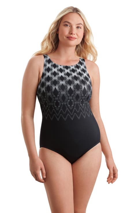 Highneck Tank Chlorine Resistant One-Piece Swimsuit