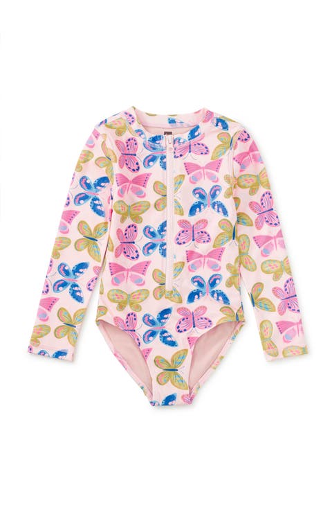 Long Sleeve One-Piece Swimsuit (Toddler, Little Kid, Big Kid)