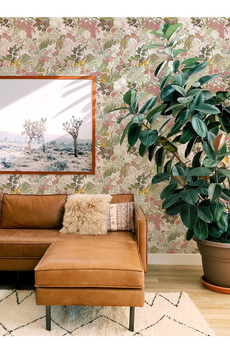 Wallpops Sand Tropical Oasis Peel & Stick Wallpaper, Alternate, color,