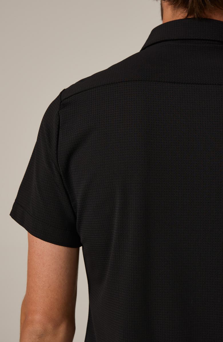 7 Diamonds Alldridge Short Sleeve Button-Up Shirt, Alternate, color, Black