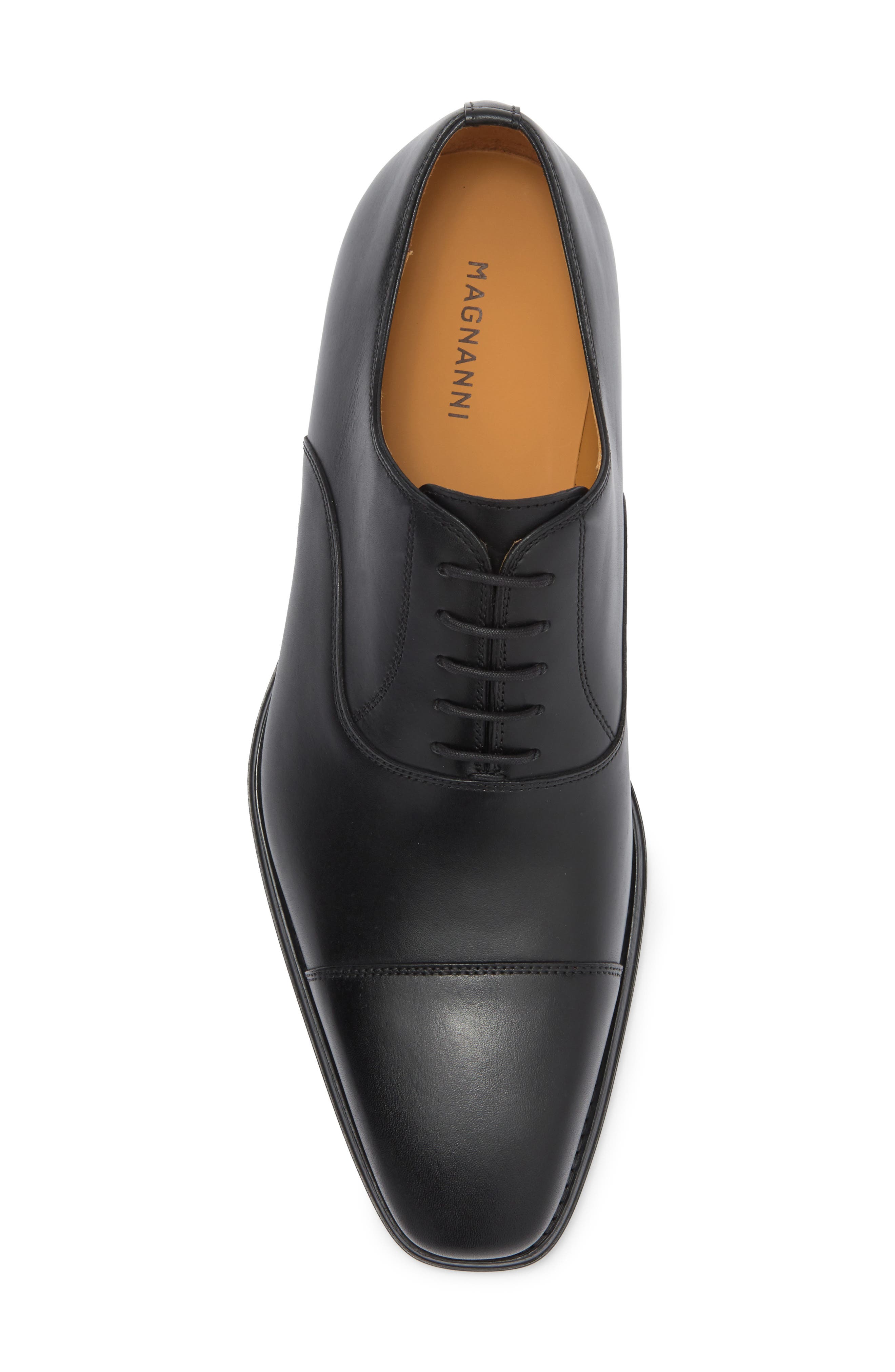 Magnanni Terril Leather Oxford, Alternate, color, Black