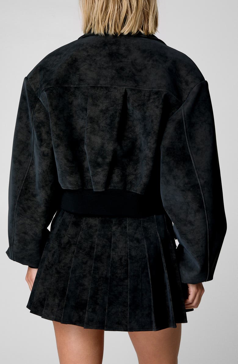 NASTY GAL Oversize Faux Suede Bomber Jacket, Alternate, color,