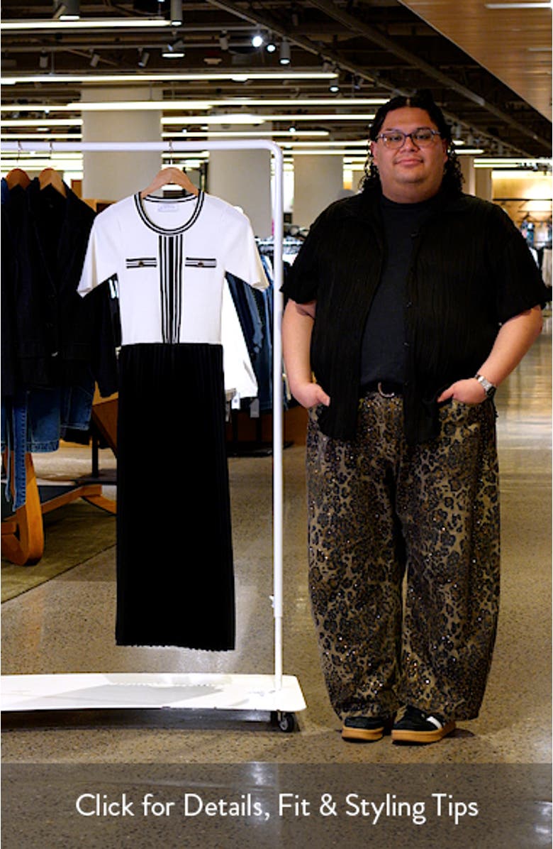 The Mave Mixed Media Sweater Dress, sales video thumbnail