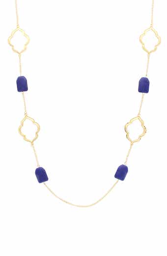 OLIVIA WELLES Eileen Resin Station Necklace