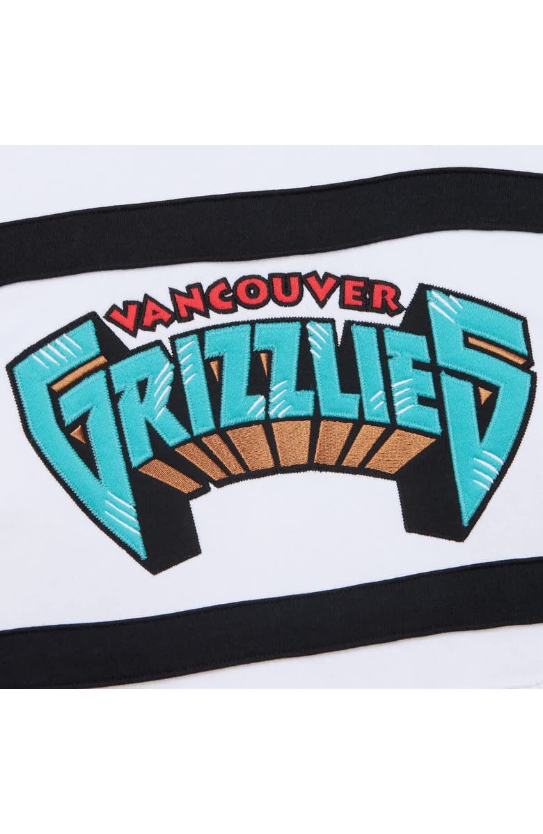 Mitchell & Ness Men's Mitchell & Ness White Vancouver Grizzlies Hardwood Classics Nights Head Coach Pullover Hoodie, Alternate, color, White