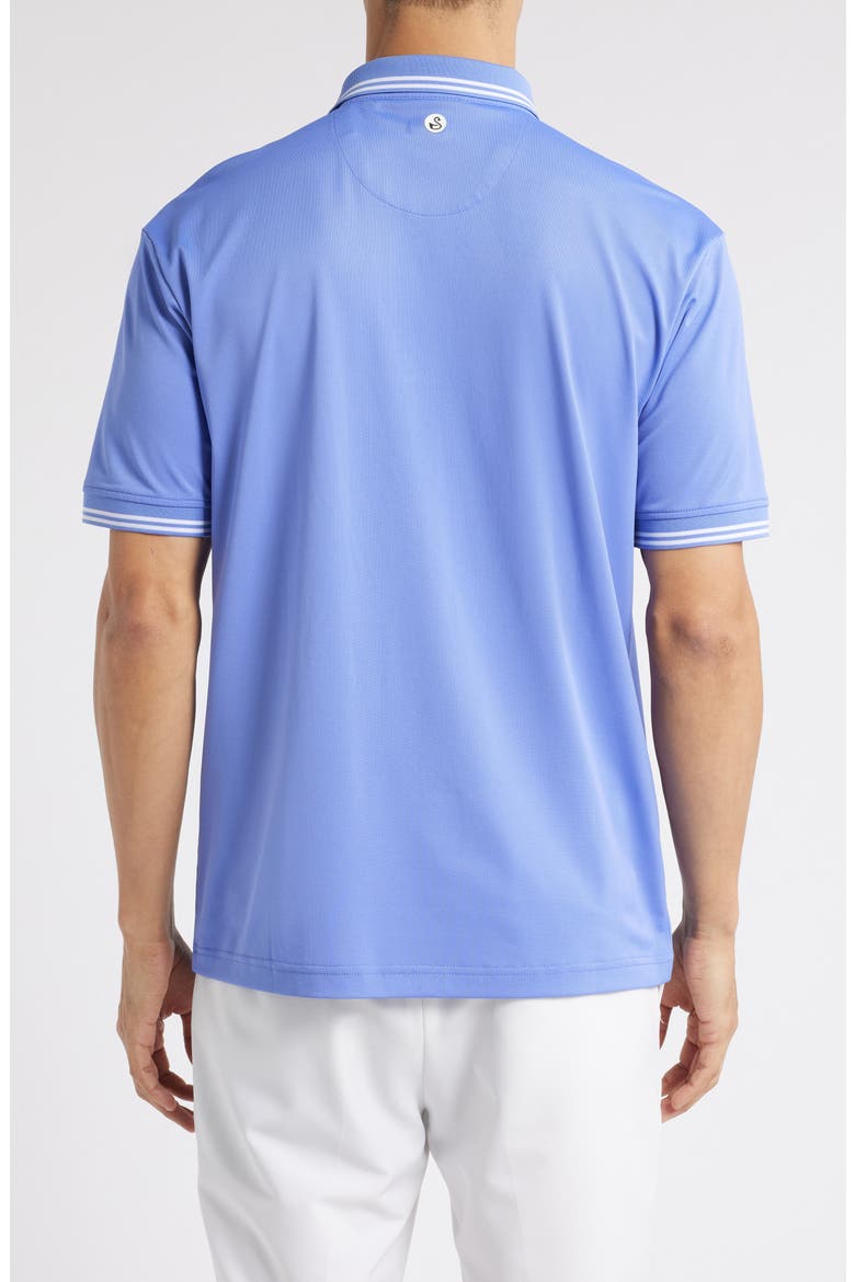 Thatcher Tipped Performance Polo, Alternate, color, IRIS