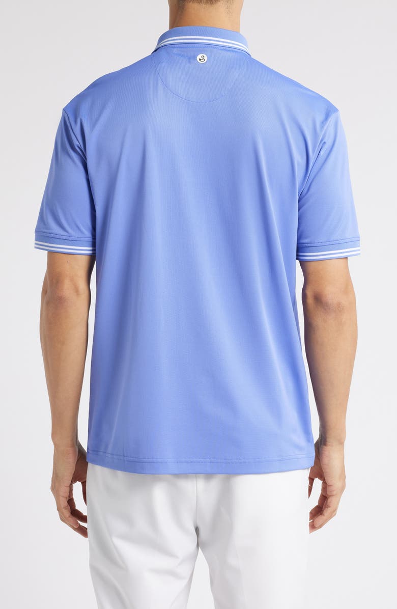 Swannies Thatcher Tipped Performance Polo, Alternate, color, Iris