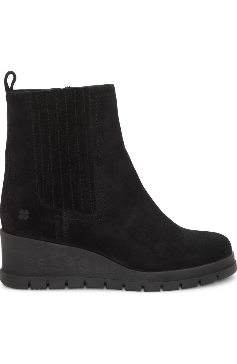 Lucky Brand Sondruh Platform Wedge Bootie, Alternate, color, Black