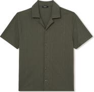 Reiss Ando Texture Stripe Camp Shirt