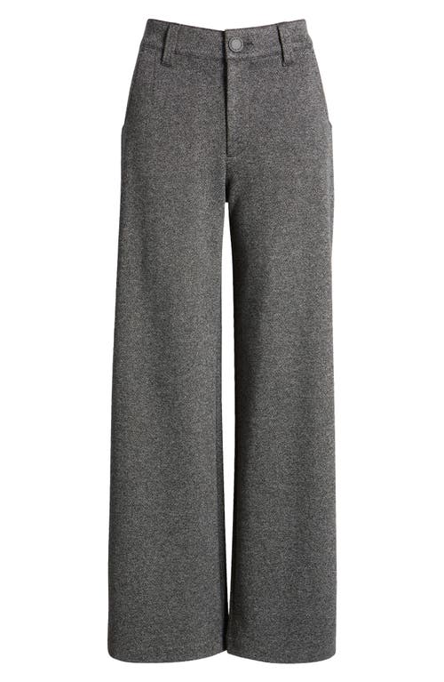 Wit & Wisdom Whitney 'ab'solution Skyrise Flat Front Wide Leg Pants In Black/white